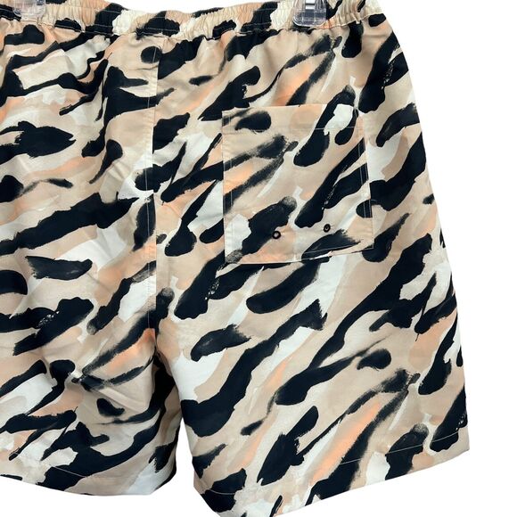 Nanushka Kenan Hand-Painted Abstract Animal Swim Shorts Mens Size L - Picture 11 of 13